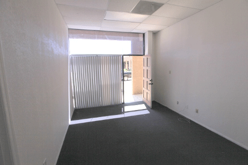 sixth street commerce center office interior with window and entry door - tempe, az